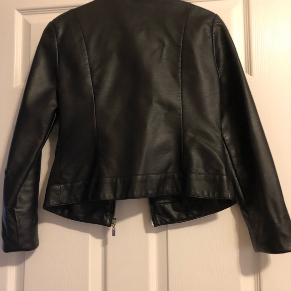 SOLD: New York and Co leather jacket size x-small - Picture 4 of 4